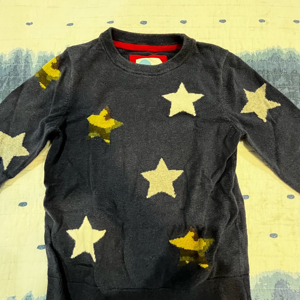 Mini Boden Star Sweater - Picture 2 of 3